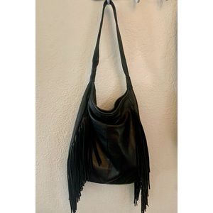 Margot leather fringe bag